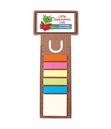 LD8868s Business Card Dye Cut Bookmark - Ruler with Noteflags.jpg